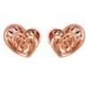 TOMEI Rouge Collection, Fall in Love Earrings, Rose Gold 750