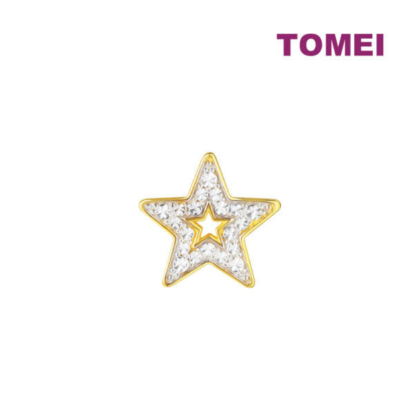 XMAS_1000x1000_0120_TM-YG1175P-2C TOMEI Chomel Star Charm, Yellow Gold 916