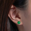 tomei_0000_Sony_51829_jpg TOMEI Classic Round Jade Earrings, White Gold 750
