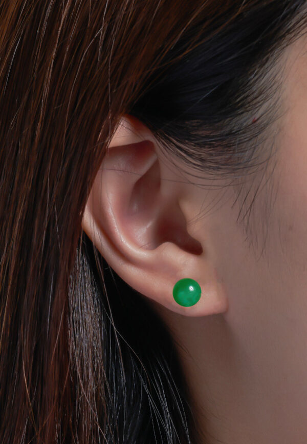 tomei_0000_Sony_51829_jpg TOMEI Classic Round Jade Earrings, White Gold 750