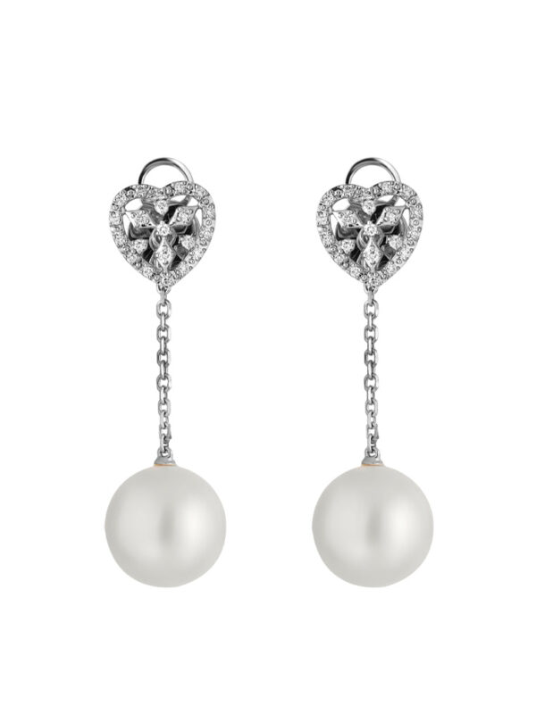 tomei_0000s_0003_Layer3E2159 TOMEI Precious Pearl Earrings, White Gold 750 (E2159)