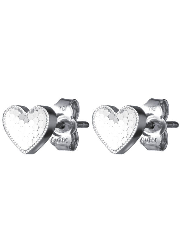tomei_0004s_0000_Sony_09828WQ100-GD-2.psd_9866d7ab-a71e-4045-a583-049011cd72f3 TOMEI Lovely Heart Earrings, White Gold 750