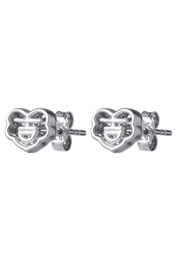 TOMEI Auspicious Cloud Earrings, White Gold 750