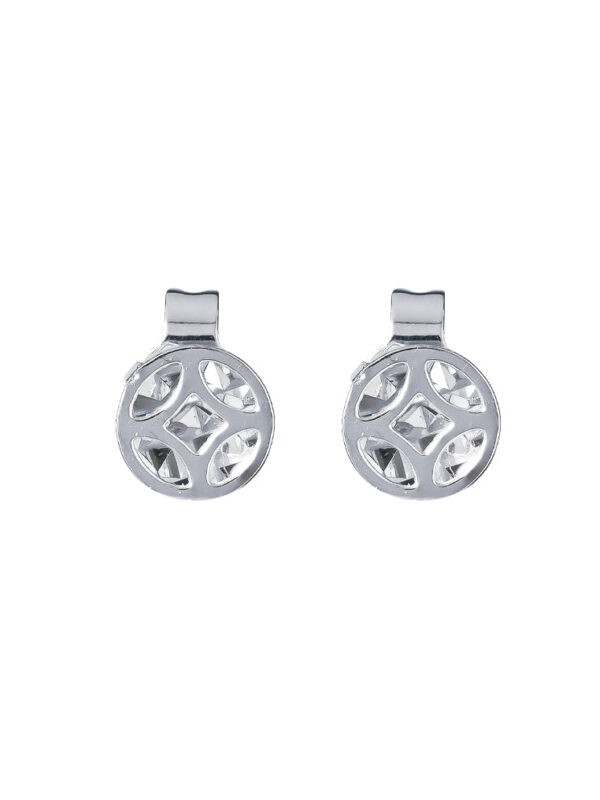 tomei_0007s_0002_Sony_09789WQ98-GD.psd TOMEI Mini Lucky Coin Earrings, White Gold 750