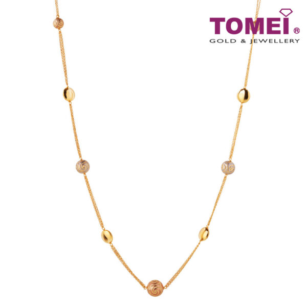 tomei_0008s_0000_tomei_01282.psdcopy TOMEI Lusso Italia Trio-Tone Long Necklace, Yellow Gold 916