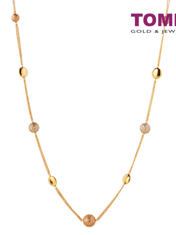 tomei_0008s_0000_tomei_01282.psdcopy TOMEI Lusso Italia Trio-Tone Long Necklace, Yellow Gold 916