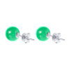 tomei_0008s_0001_Sony_51769_EG-0102J-G-3.psd TOMEI Classic Round Jade Earrings, White Gold 750