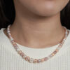 TOMEI Pearlfect Love Single Strand Necklace I Mixed Pink