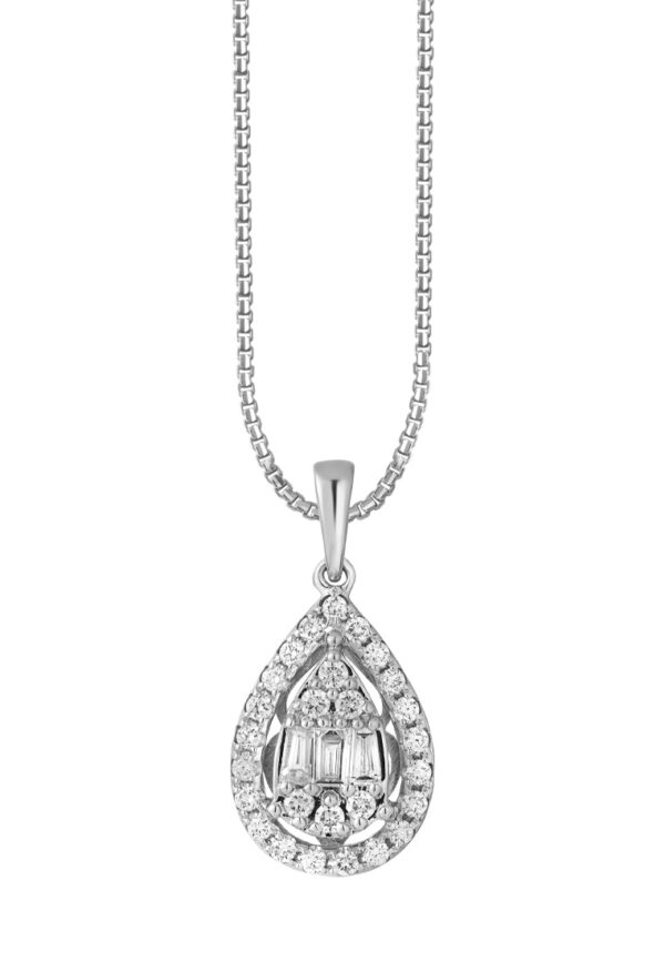 tomei_0012s_0000_Layer8copy10_2 TOMEI Moon Drop Pendant, White Gold 750 (P6245)