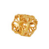 TOMEI Chomel Collection Hollow Flower Charm, Yellow Gold 916