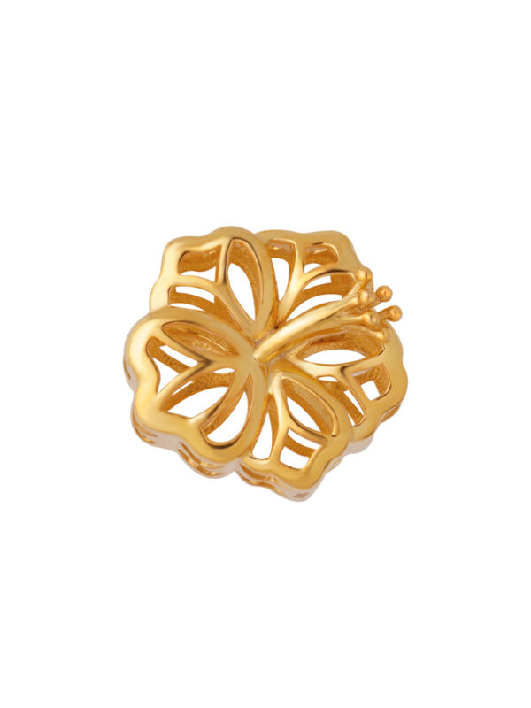 tomei_0021s_0001_Tomei_23365.psd TOMEI Hollow Flower Charm, Yellow Gold 916