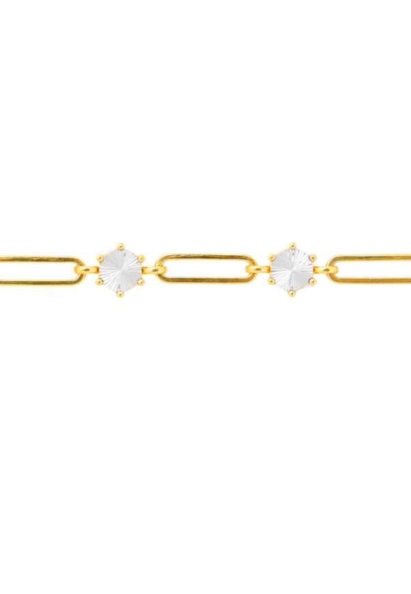 TOMEI Diamond Cut Collection Bracelet, Yellow Gold 916