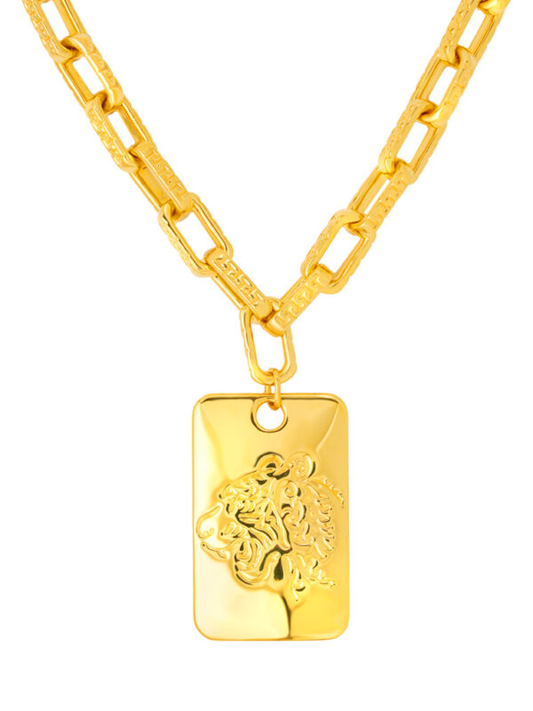 1100x762px_10April_0034_5D-N-015 TOMEI Tiger & Fu Necklace, Yellow Gold 999 (5D)