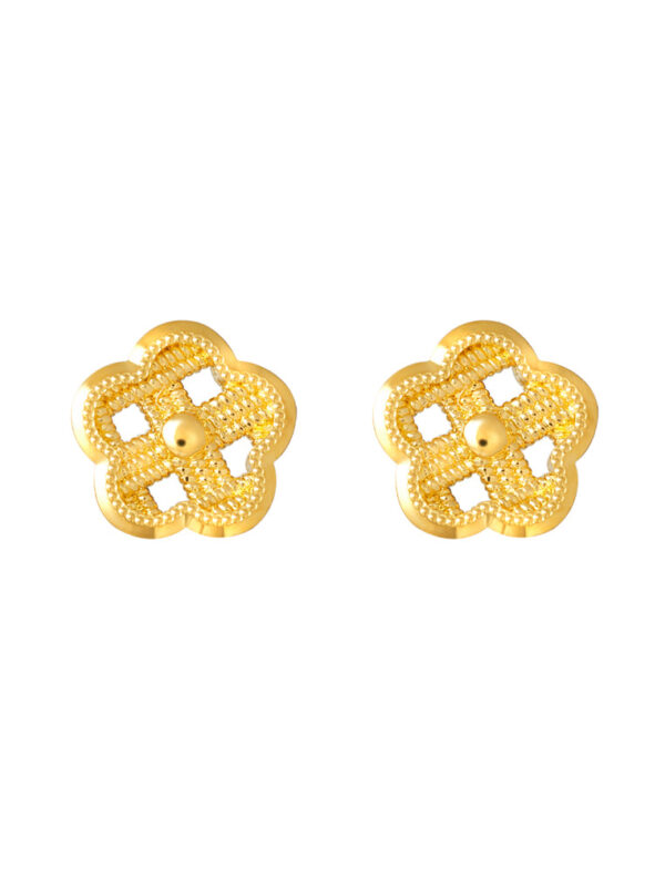1100x762px_29May_0070_XF-ZZCL-Q TOMEI X XIFU Wofen Inspired Earrings, Yellow Gold 999