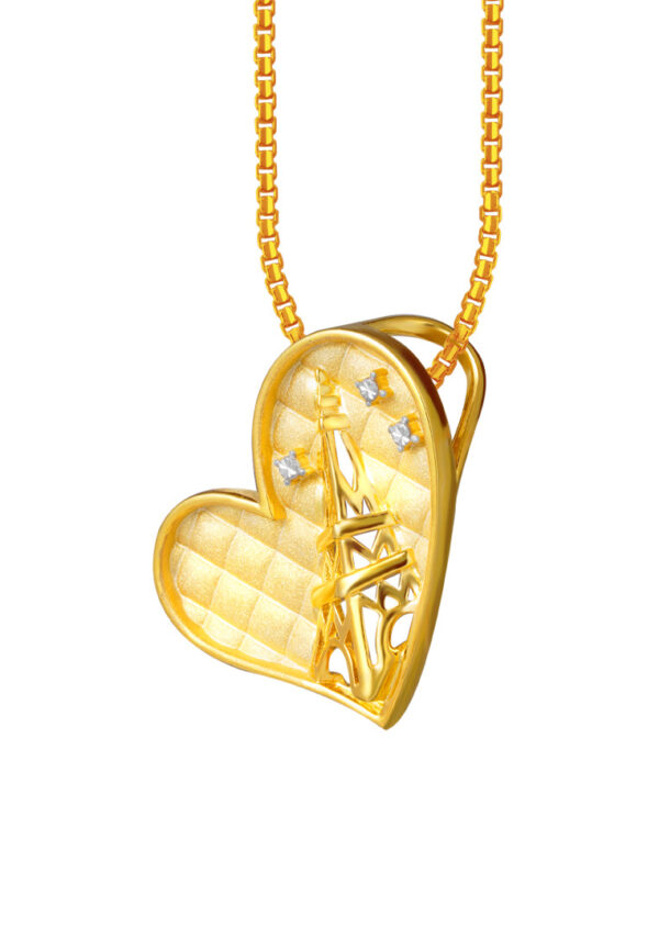 1100x762px_VdayBrochure_0016_9P-YG1229P-2C TOMEI Romantic Love Pendant, Yellow Gold 916