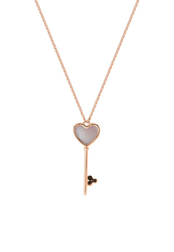 1Tomei_0015_Sony_19491_GN41-GD.psd TOMEI Rouge Collection Key Necklace, Rose Gold 750
