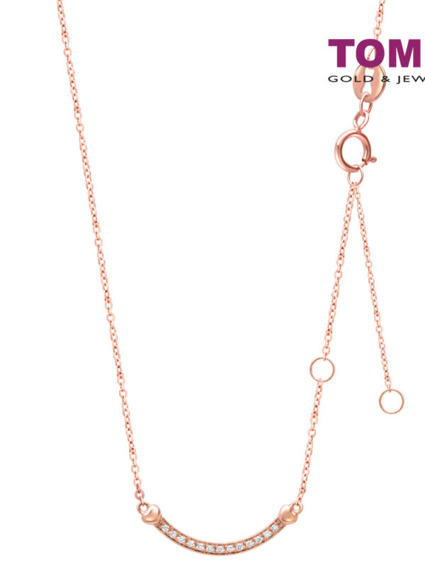 1tomei_0002s_0001_DSC04322.psdcopy TOMEI Rouge Collection, Smiley Necklace Rose Gold 750