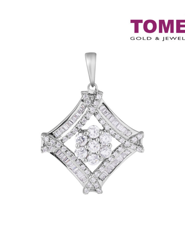 1tomei_0003s_0000_Sony_8433.psd TOMEI Quadrated In Elegance Pendant, Diamond White Gold 750