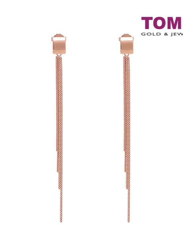 1tomei_0004s_0000_DSC04336.psd TOMEI Rouge Collection, Tassels Earrings Rose Gold 750