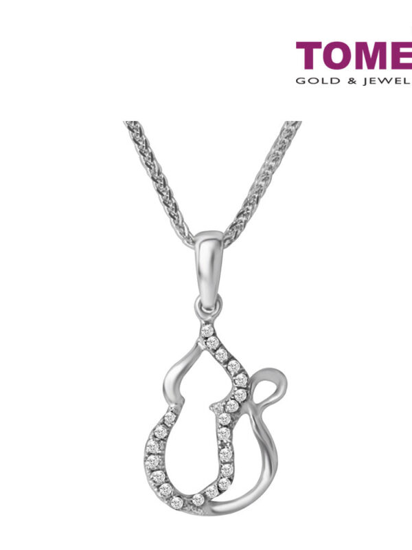 20 TOMEI Timeless Sparkle Diamond Pendant Set | White Gold 375