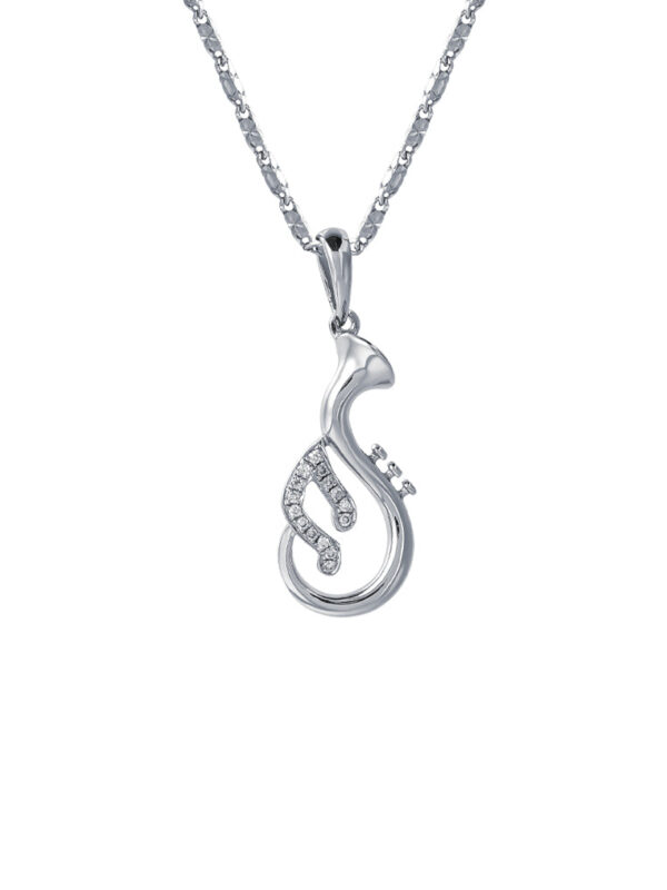 20240325064500c77c62603dbddfd54bbea4908ba87560 TOMEI Saxophones Diamond Pendant Set, White Gold 375