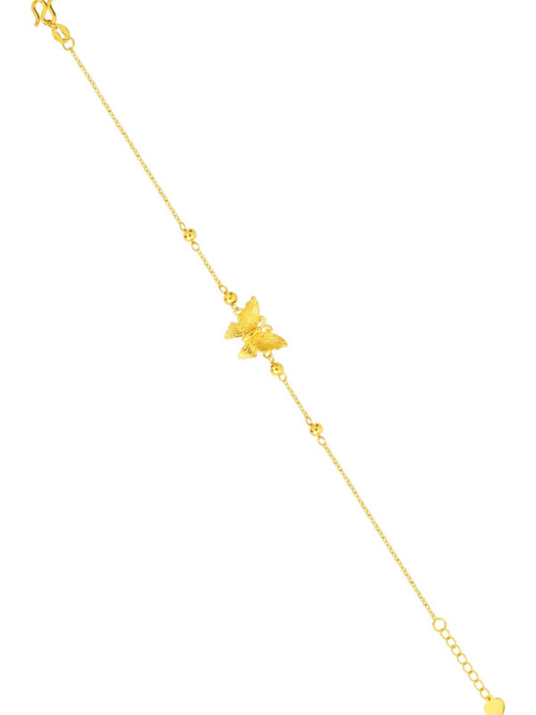 2024081415361267b6a69d5c87655a88ecbadb1280da52 TOMEI XIFU Majestic Butterfly Bracelet, Yellow Gold 999
