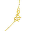 TOMEI XIFU Majestic Butterfly Necklace, Yellow Gold 999