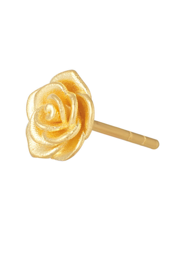 20240814155447de03b984d3e408308ba53d34bac3b9a5 TOMEI XIFU Rose Earrings, Yellow Gold 999