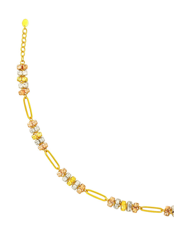202409020636255e8694a11a47359523ab1053720a7099 TOMEI Tri-Tone Cubic Bracelet, Yellow Gold 916