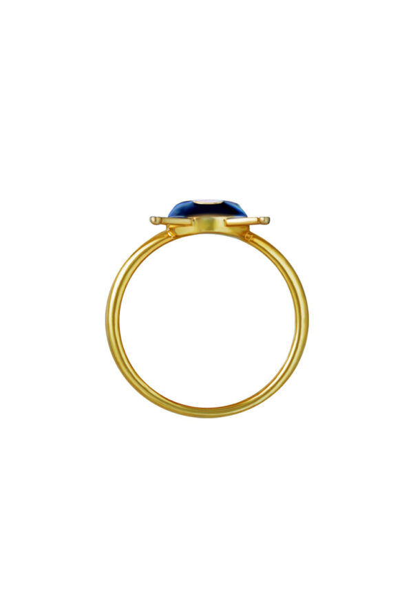 TOMEI I Sanrio Kuromi Ring, Yellow Gold 916