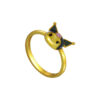 TOMEI I Sanrio Kuromi Ring, Yellow Gold 916