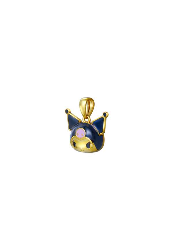 TOMEI I Sanrio Kuromi Pendant, Yellow Gold 916