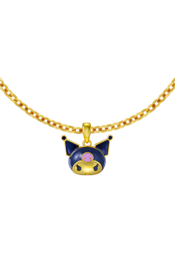 TOMEI I Sanrio Kuromi Pendant, Yellow Gold 916