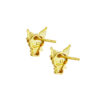 TOMEI I Sanrio Kuromi Earrings, Yellow Gold 916