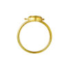 TOMEI I Sanrio Kuromi Head Ring, Yellow Gold 916