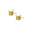 TOMEI I Sanrio Kuromi Earrings, Yellow Gold 916
