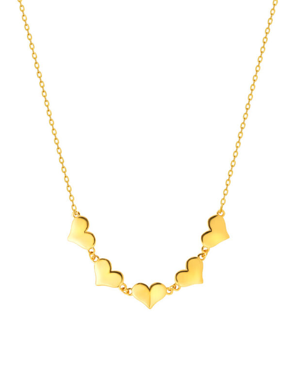 202411270742222d64749b15fea8df94b17bcb3993ec1d TOMEI Togetherness Heart Necklace, Yellow Gold 916