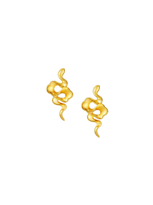202412190140429f8314f804b606fc9bb5047ec30ecaff TOMEI x XIFU 【万物有灵】The Essence Of Nature Earrings, Yellow Gold 999