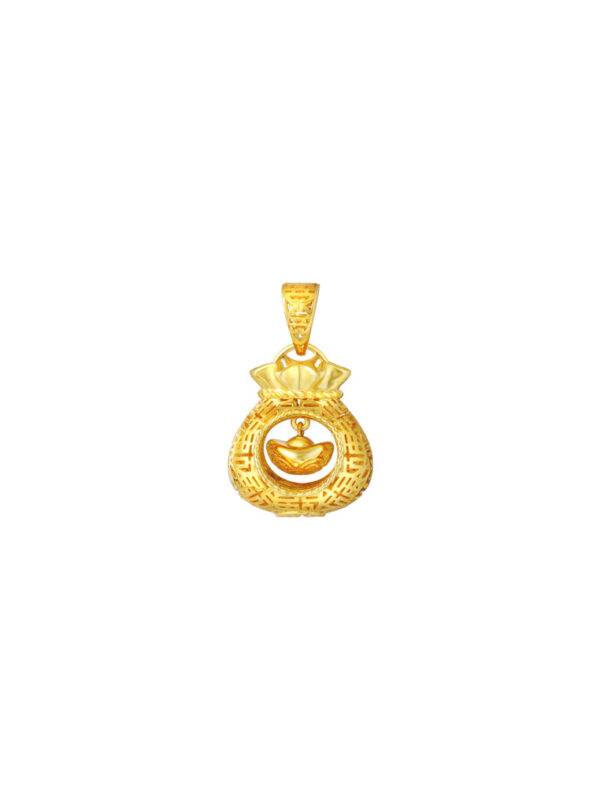 20241224011701980be17f6e24903863bcb02e7d3768c8 TOMEI Prosperity Pouch Pendant, Yellow Gold 916