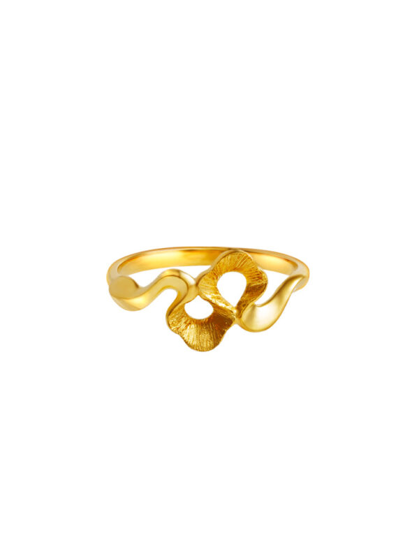 20241224015939f44329e1afca5aa391836c7d57553b24 TOMEI x XIFU 【万物有灵】The Essence Of Nature Ring, Yellow Gold 999