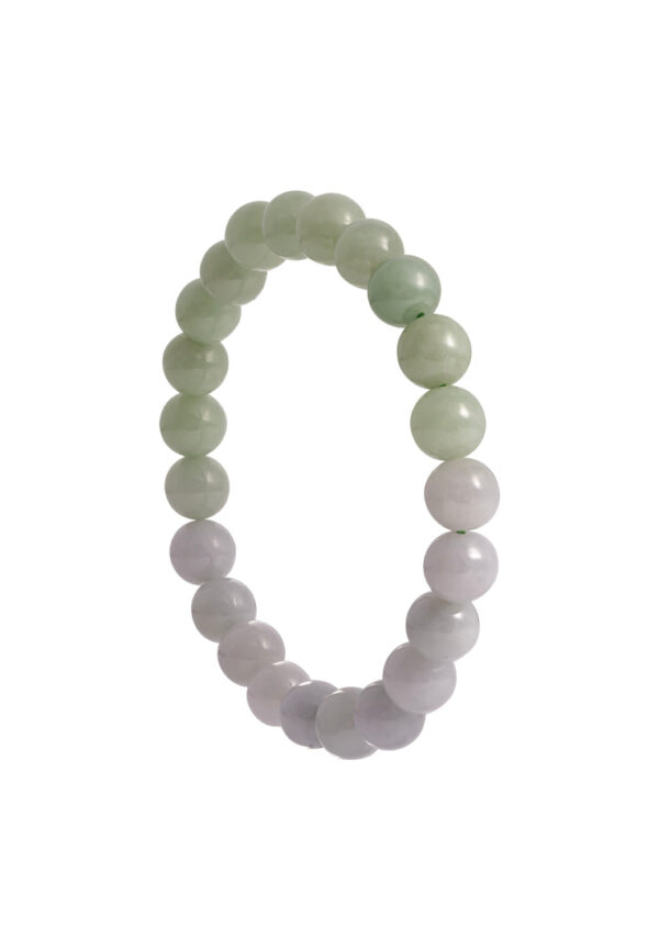 202501070919522a736a8b581c01eb0a52ad61434bd741 TOMEI 【半山水手串】Palace Grace Light Green & Purple Jade Bracelet