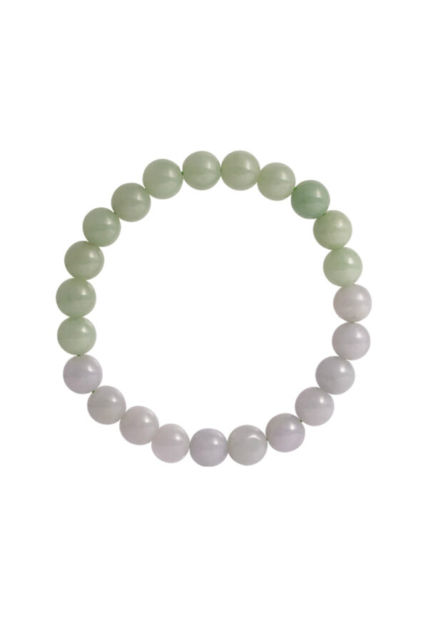 20250107091952d4d477083dad1e0c9fbf131df1b44e9d TOMEI 【半山水手串】Palace Grace Light Green & Purple Jade Bracelet