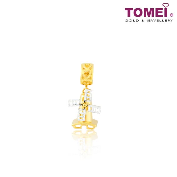 TOMEI Chomel Collection Windmill Charm, Yellow Gold 916