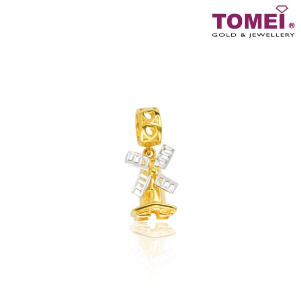 TOMEI Chomel Collection Windmill Charm, Yellow Gold 916