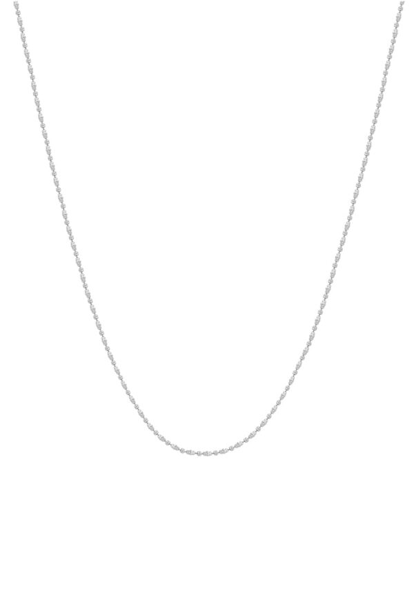 6263542-6596-2453626-1 Tomei Sparkling Necklace, Unisex White Gold 585