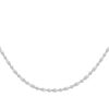 6263542-6596-2453626-2 Tomei Sparkling Necklace, Unisex White Gold 585