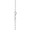 6263542-6596-2453626-3 Tomei Sparkling Necklace, Unisex White Gold 585