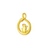 762_0007_DSC01051_9P-YG1288P-EC_2 TOMEI Rabbit & Snake Pendant, Yellow Gold 916