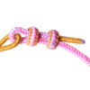 TOMEI Chomel I Sanrio My Melody Charm with Pink Rope Bracelet, Yellow Gold 999 (5D)