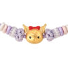 TOMEI Chomel I Sanrio Kuromi Charm with Purple Rope Bracelet, Yellow Gold 999 (5D)